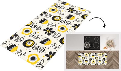 Keukenloper - Loper keuken - Meiden - Bloemen - Blaadjes - Patronen - 120x50 cm - Keukenloper vinyl