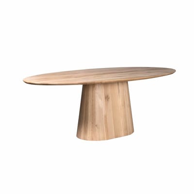 StarFurn Eettafel Riga - Ovaal Naturel Hout - 210x110x76cm