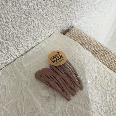 Lot de 5 pinces à cheveux en forme de goutte d'eau, couleur unie, pour frange, café au lait, épingles à cheveux BB faites à la main, pour enfants et filles, accessoires pour cheveux rose