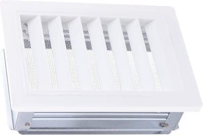 Ventilatierooster Inbouwmaat 100x160 mm - Wit Polystyreen