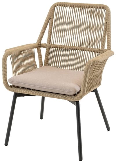 Lesli Silas - Tuinstoel - Ergonomisch en modern - Beige