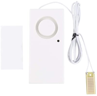 Waterdetector - Wateralarm - Wateroverlast voorkomen - Luid 120 dB alarm - 98 x 46 x 22 mm - Wit