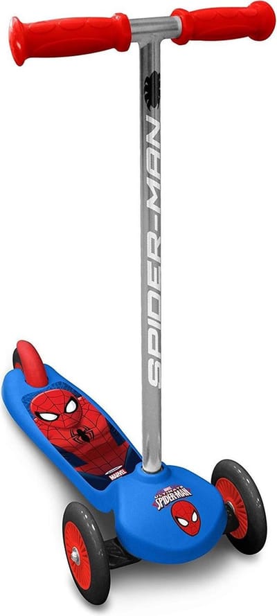 Marvel Spider-man 3-wiel Kinderstep - Steering Step - Jongens - Blauw;Rood