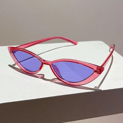 Vintage Klein Montuur Cat Eye Zonnebril dames Voor Heren Trendy Zonnebril Punk Luxe Designer Retro Sexy Dames Bril UV400