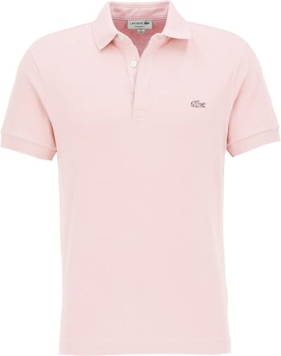 Lacoste Paris Stretch Pique Polo Regular Fit - lichtroze