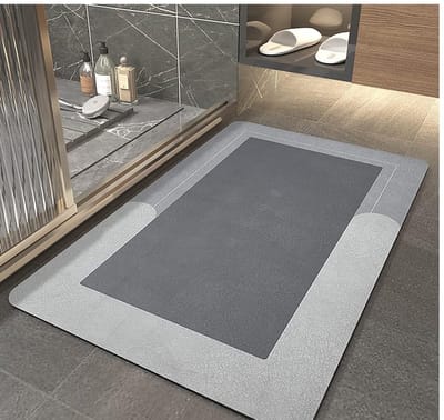 Famanu – Super absorberende vloermat - vuilafstotende vloermat voor badkamer - set van memory foam badmat - microvezel badmat - antislip douchemat - antislip microvezel badmatten