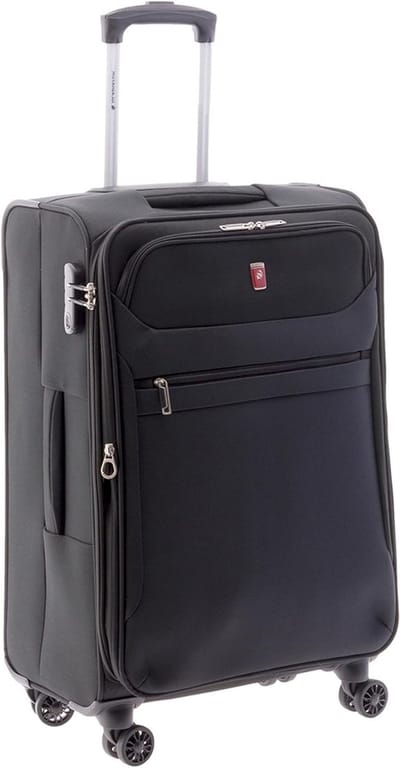 Koffer Trolley - Reiskoffer - Reizen - Uittrekbaar Handvat - 60 cm - Zwart