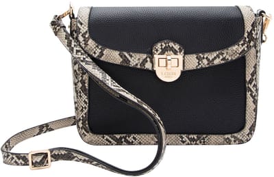 L.CREDI Peggy Schoudertas 25 cm - Dames - schwarz-mix