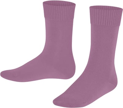 FALKE Comfort Wool eenkleurig wol sokken kinderen roze - maat 27-30