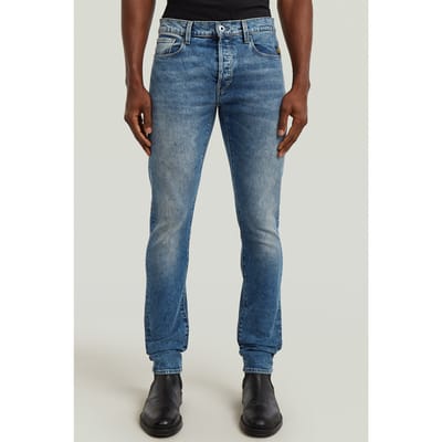 G-Star 3301 Slim Jeans Medium Blue Taglia: W28L30 | Jeans Slim Fit Outlet | Uomo | Blu
