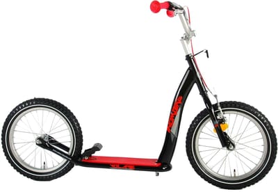 Volare Step - Jongens en Meisjes - 16 inch - Zwart/Rood