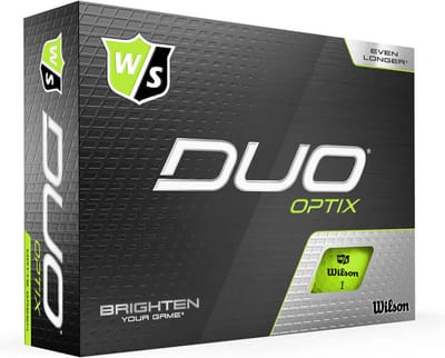 Wilson Staff DUO Soft+ Optix Golfballen - Mat Groen - 12 Stuks