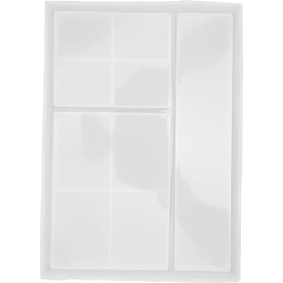 DIY Kristal Epoxy Dienblad Mal Herbruikbaar Makkelijk Los te Maken Meerdere Vakjes Sieradenkistje Mallen white
