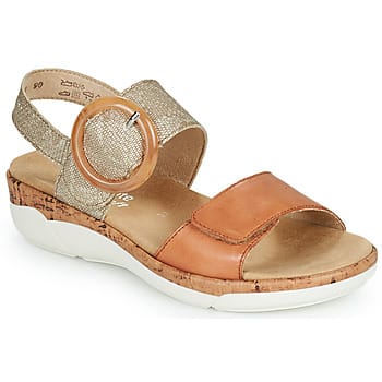 Remonte -Dames - cognac/caramel - sandalen - maat 39