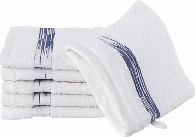 Homéé washandjes  Essentials 550g. m² 15x22cm 100% katoen badstof set van 6 stuks wit