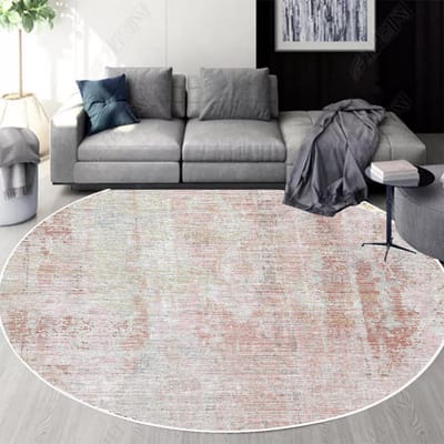 Modern Rond Groot Tapijt Woonkamer Abstract Licht Luxe Balkon Lounge Ruimte Kleden Slaapkamer Decor Garderobe Zachte Antislip Matten 160cm 62.99 in