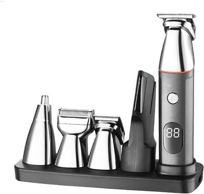 Elektrische Trimmer Set - Grooming Kit Baard - Persoonlijke Verzorging - 5-in-1 Multifunctioneel - 90 Min Gebruik