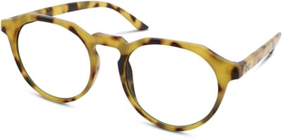 Leesbril Croon - MARVIN – Sterkte +0.50 - Kleur Blond Havanna – Unisex model – Stevig lichtgewicht montuur – Heldere leesglazen van topkwaliteit – Modern & stijlvol – Inclusief etui en doekje