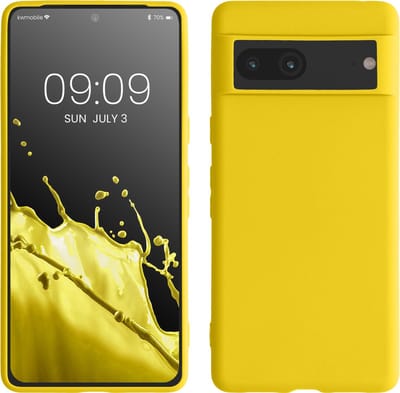 kwmobile telefoonhoesje geschikt voor Google Pixel 7 - Hoesje voor smartphone - Back cover in stralend geel