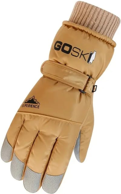 Livano Skihandschoenen - Handschoenen Winter - Handschoenen Heren - Touchscreen - Antislip - Waterdicht - Khaki