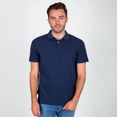 Heren Polo Willemstad - Donkerblauw Melange