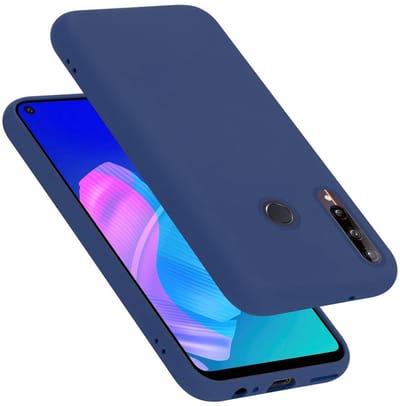 Cadorabo Hoesje geschikt voor Huawei P40 LITE E in LIQUID BLAUW - Beschermhoes gemaakt van flexibel TPU silicone Case Cover