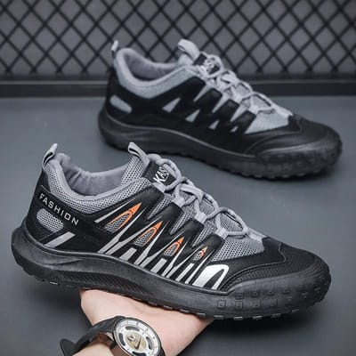 Hete Outdoor Wandelen Herenschoenen Kwaliteit Sneakers Mannelijk Comfort Berg Herenschoenen Antislip Sportschoenen Nieuw 39 gray