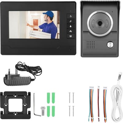 Interphone vidéo filaire étanche 7 pouces TFT/LCD HD avec vision nocturne infrarouge