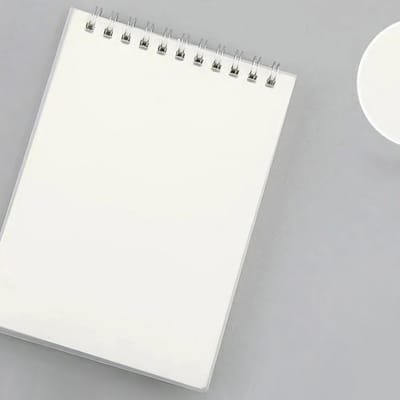 80 Vel Top Wirebound Notitieboek Nuttig Comfortabel Verdikt Papier Praktisch Notitieboek A6 Blanco Type gray