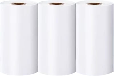 Navulling Mini Pocket Printer - Thermisch Papier - 57x25mm - 3x Rol - Wit