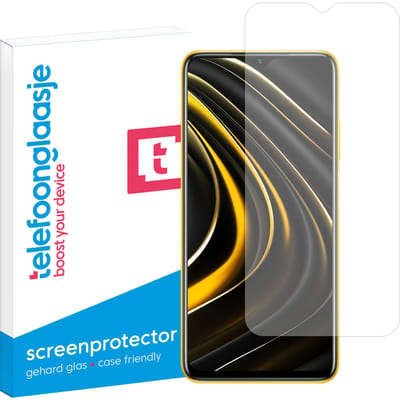 Xiaomi Poco M3 screenprotector gehard glas
