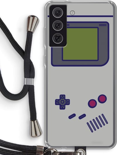 Case Company® - Hoesje met koord geschikt voor Samsung Galaxy S21 FE hoesje met Koord - Game On - Telefoonhoesje met Zwart Koord - Bescherming aan alle Kanten en Over de Schermrand