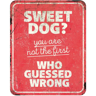 D&d Home - Waakbord - Hond - Waarschuwingsbord General 1 Nl 25x20x0,3cm Rood - 1st