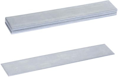 Dailygoods- Zinkblad 99.99% Zuiver - 10 Stuks - Hoogwaardig Zinkmateriaal - Stevig en Duurzaam - Geschikt voor Wetenschapslaboratorium - Afmetingen 153x24x1mm - Zinkplaat