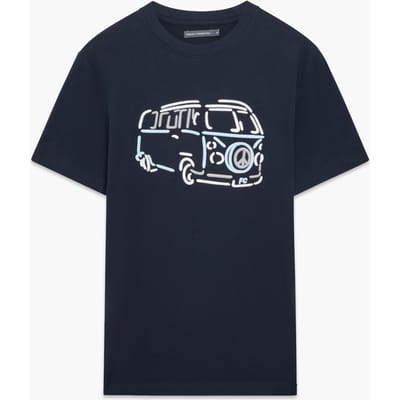 French Connection Camper 3 Colour Marine Taglia: XS | T-shirt stampate Outlet | Uomo