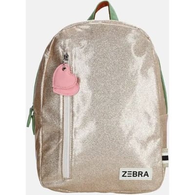 Zebra Trends Girls Rugzak - Schooltas - Meisjes - Rugtas - Boekentas - Goud