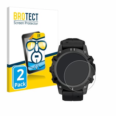 BROTECT - Screenprotector voor Garmin Descent G2 - Folie Beschermfolie transparant 2 Stuks