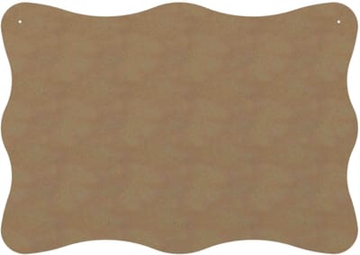 Gomille MDF figuur knutselplaat gegolfd 58 cm creatief speelgoed.