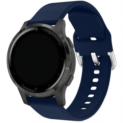 Siliconen bandje - Geschikt voor Geschikt voor Garmin Vivoactive 4L - Donkerblauw