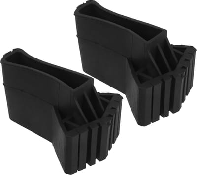Ladder Voetbeschermers - Treden Matten - Vloer Beschermen - Antislip Rubber - 9x6.3x5.5cm - Zwart