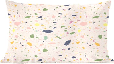 Sierkussens - Kussentjes Woonkamer - 60x40 cm - Terrazzo - Patroon - Kleurrijk - Festival