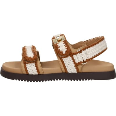 Steve Madden Mona Sandalen Plat - Beige - Maat 41