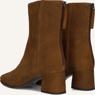 Unisa Lucas Enkellaarsjes - Enkelboots met rits - Dames - Camel - Maat 35