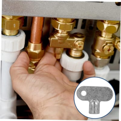 Ontluchtingssleutel Set - Radiator Sleutel - Radiator Ontluchten - Zinklegering Materiaal - 3cm Lengte - Zilver