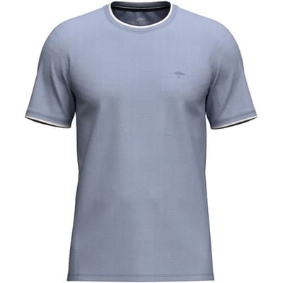 Fynch-Hatton T-Shirt Two-Tone Fine Tipping Contrast New Breeze / male