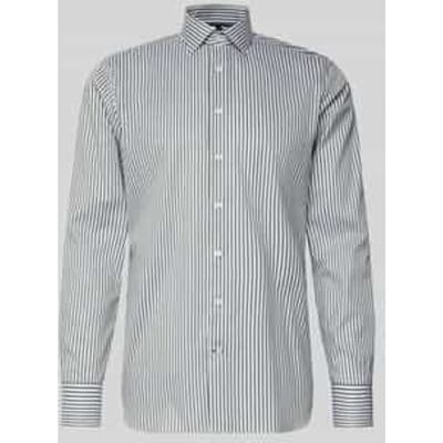 OLYMP Signature Overhemd, Tailored Fit, Signature Kent, Olijfgroen