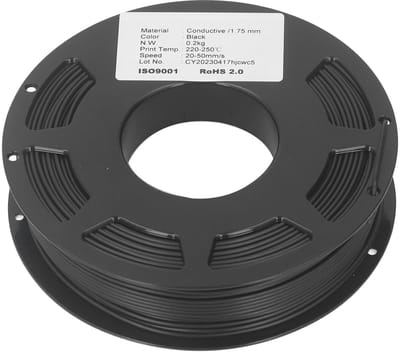 Dailygoody - Geleidend PLA-filament - 3D-printerfilament - Betere duurzaamheid - 1,75 mm - Ideaal voor elektronische projecten - Gemakkelijk te verwer...