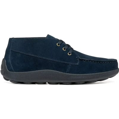Geox - U66HLA - Vrije tijd half-hoogHeren veterschoenHeren sneakers - Kleur: Blauw - Maat: 41