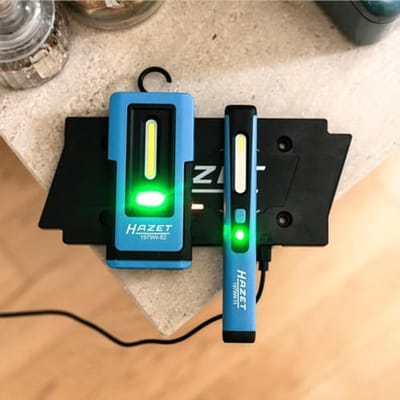 LED lampenset met hoge lichtopbrengst - Draadloos oplaadbare werkplaatslampen, traploos dimbaar, compact en efficiënt