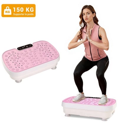 Fitness trilplaat roze geschikt voor 150 kg - afmeting 46 cm